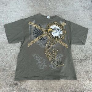 Delta Pro Weight Animal Planet Eagle Graphic Tee T-shirt Y2K Men’s XL Crew Neck